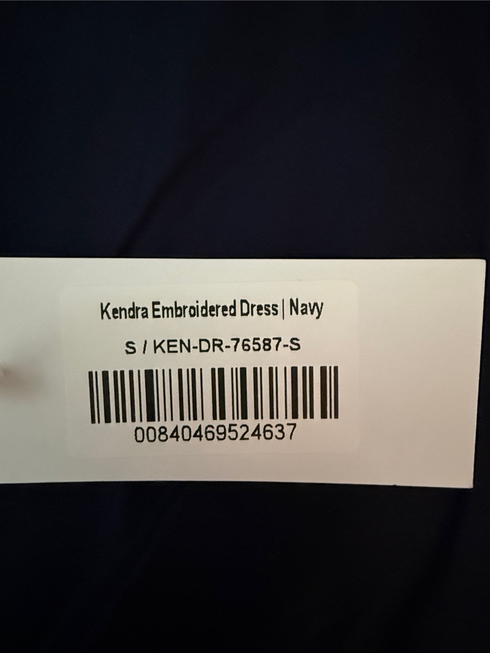 Baltic Born Navy Blue Midi Dress with Floral Sheer Sleeves - Picture 4 of 4